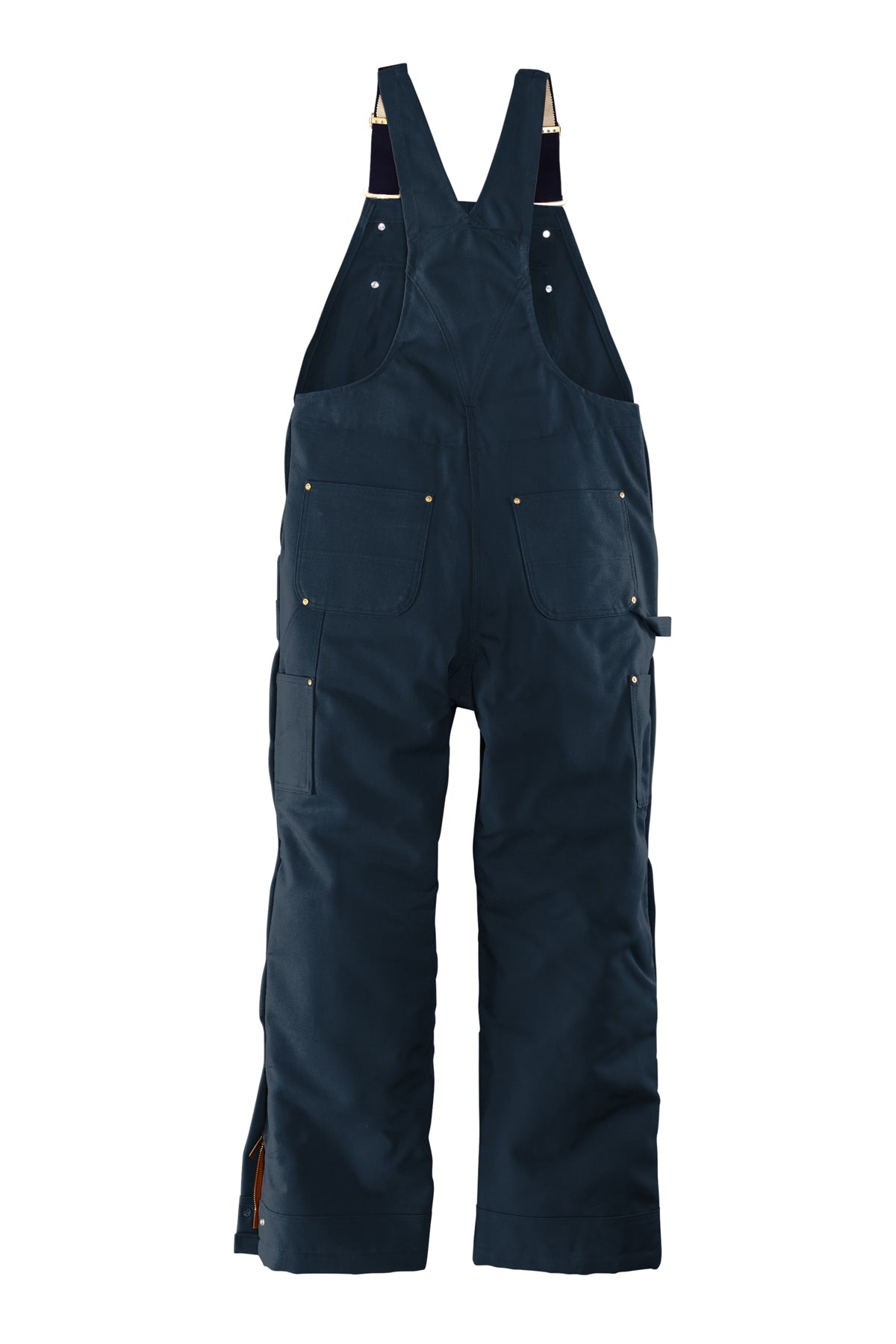 Carhartt® Firm Duck Insulated Bib Overalls Dark Navy