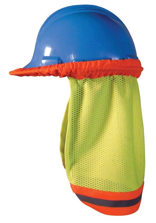 Occunomix 5057009 Pantalla de malla para casco, color amarillo de alta visibilidad